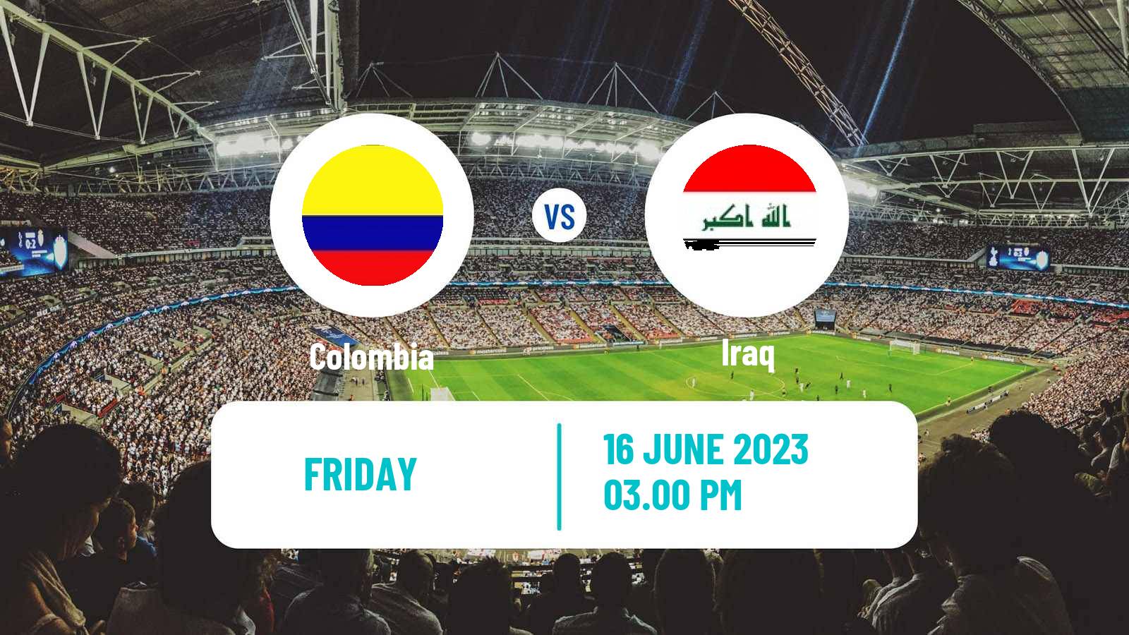 Soccer Friendly Colombia - Iraq