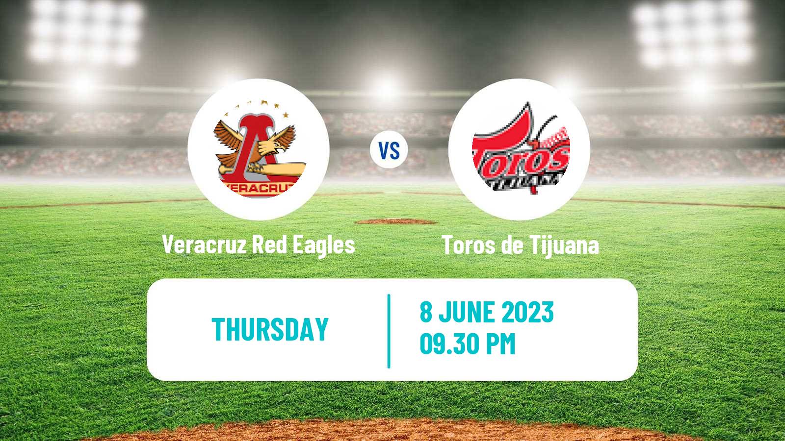 Baseball LMB Veracruz Red Eagles - Toros de Tijuana