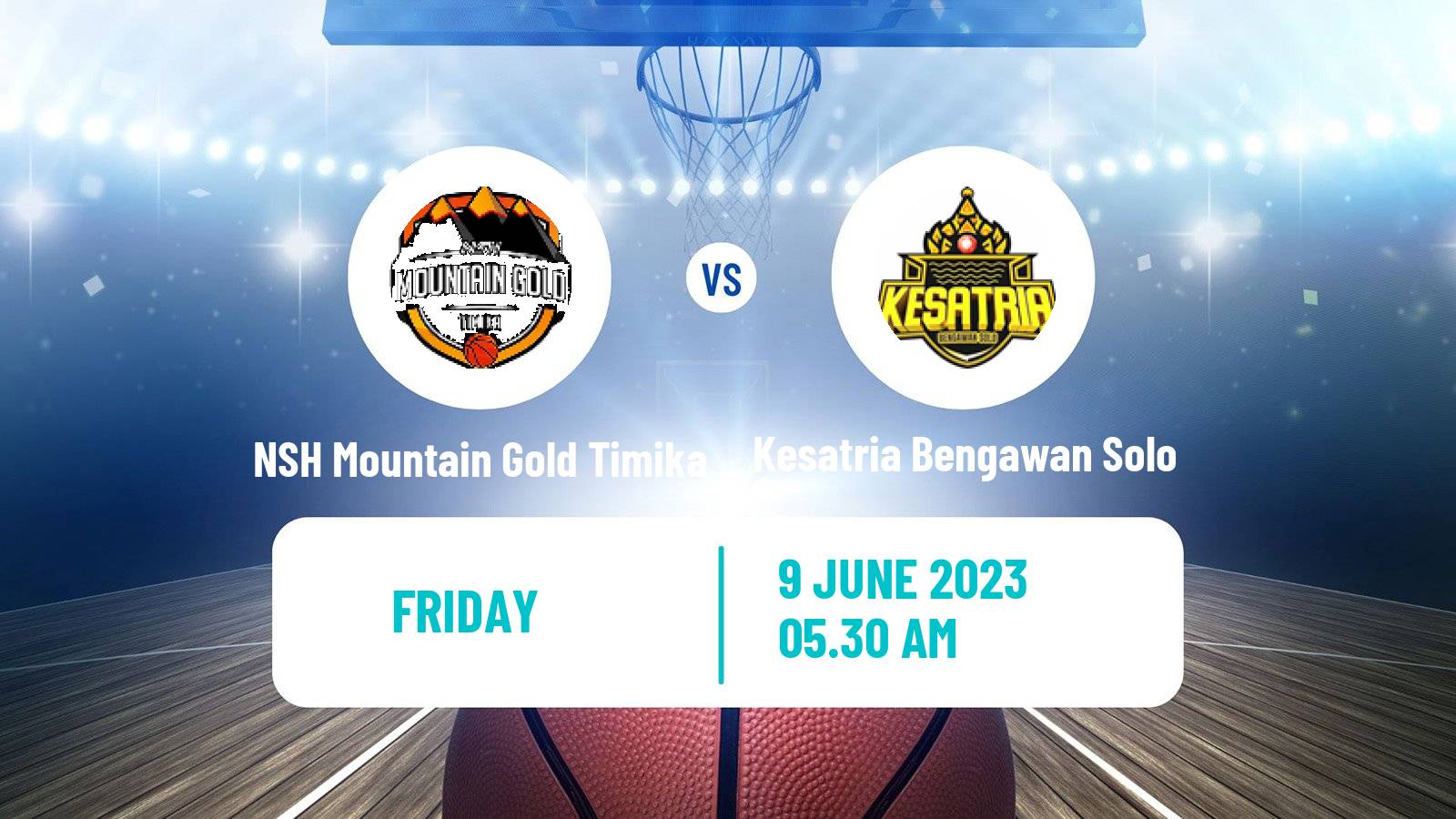 Basketball Indonesian IBL NSH Mountain Gold Timika - Kesatria Bengawan Solo