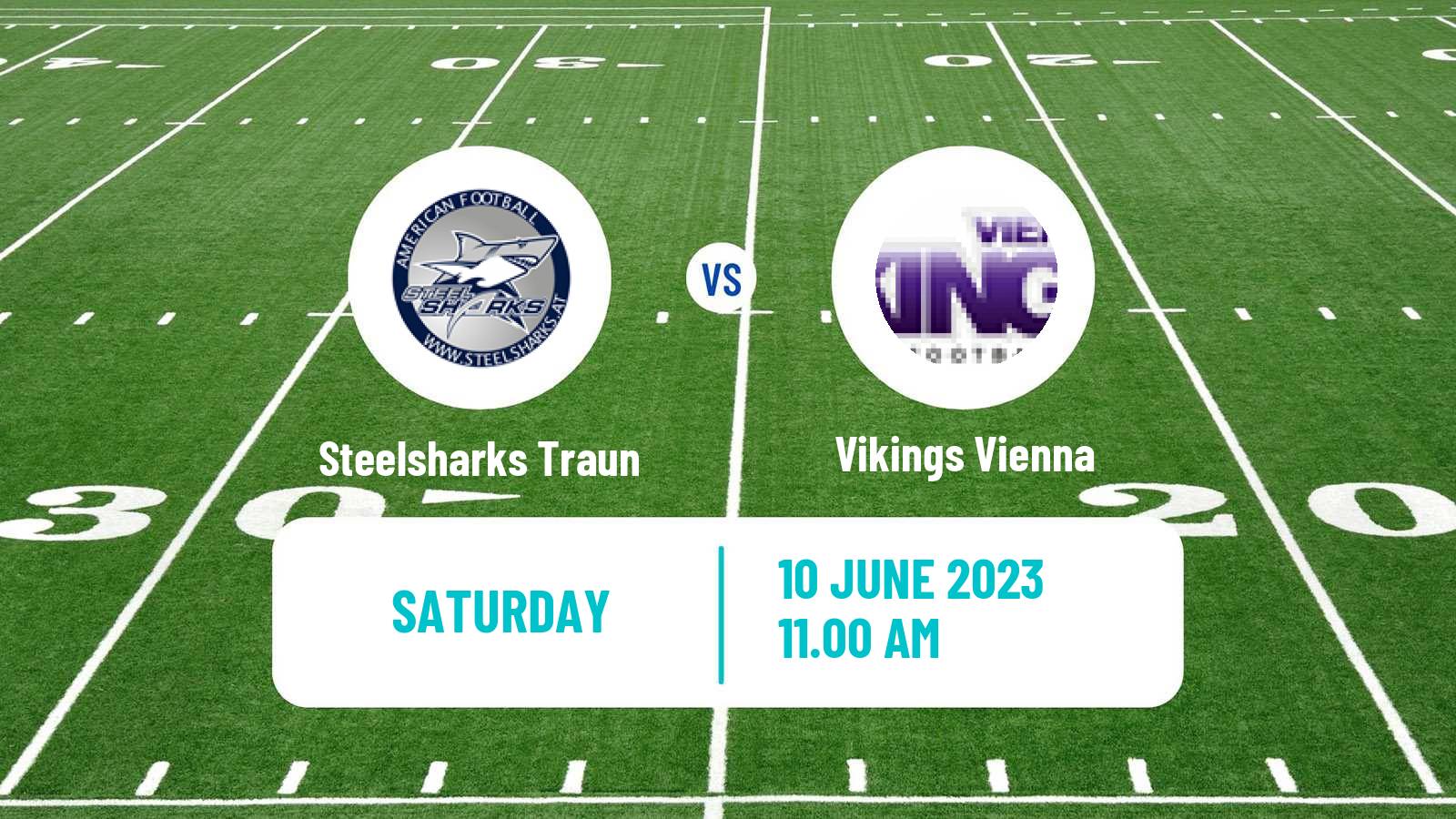 American football Austrian Football League Steelsharks Traun - Vikings Vienna