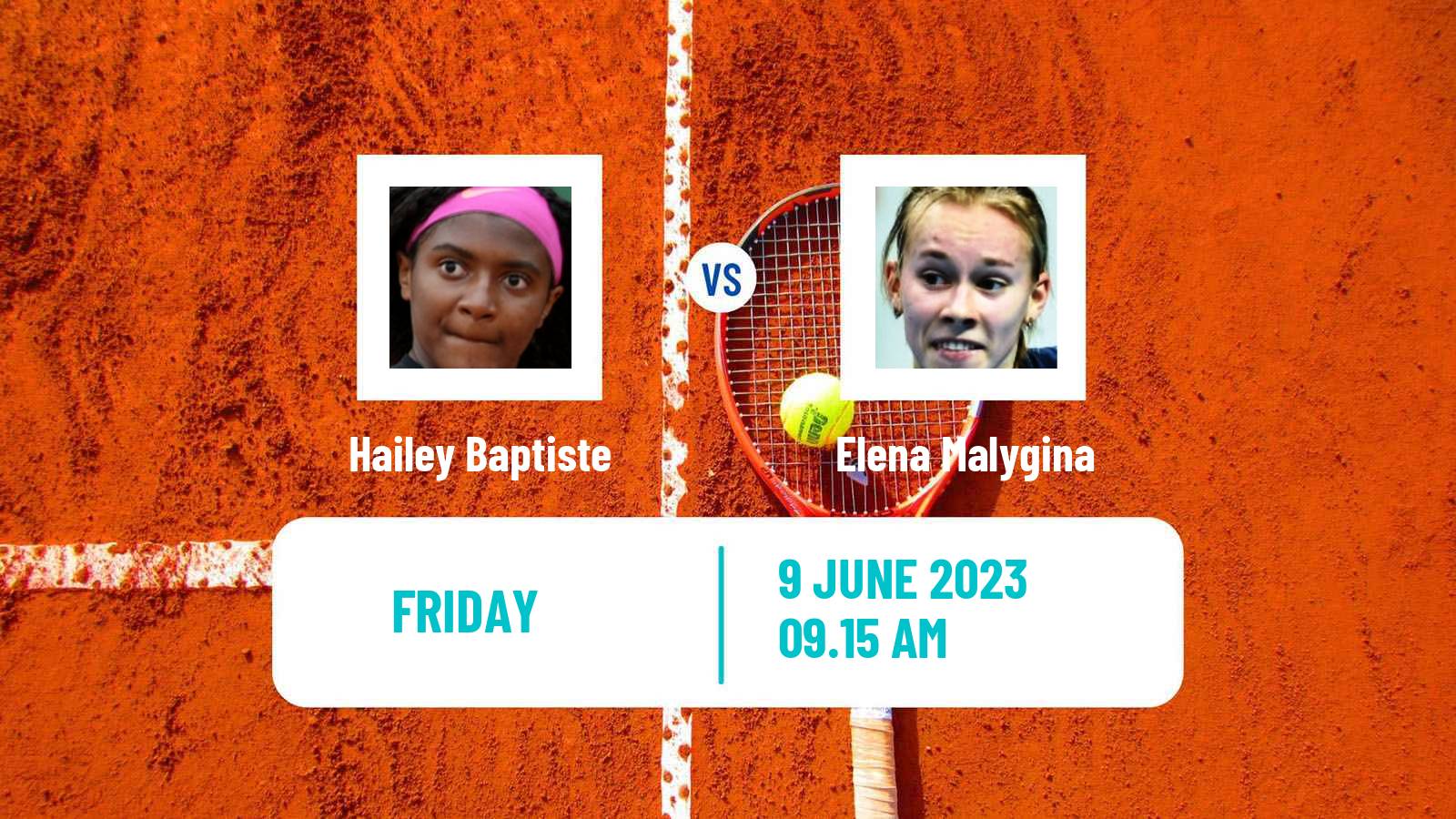 Tennis ITF W60 Caserta Women Hailey Baptiste - Elena Malygina