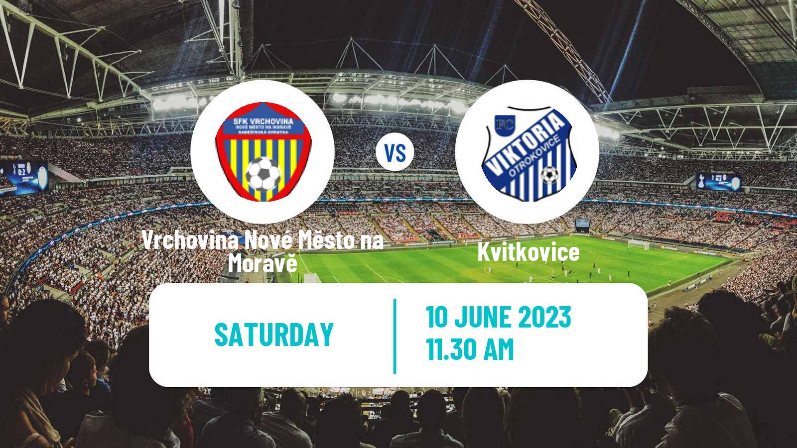 Soccer Czech MSFL Vrchovina Nové Město na Moravě - Kvitkovice