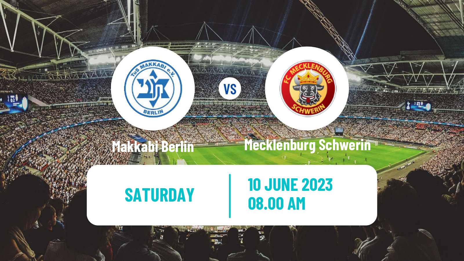 Soccer German Oberliga NOFV-Nord Makkabi Berlin - Mecklenburg Schwerin