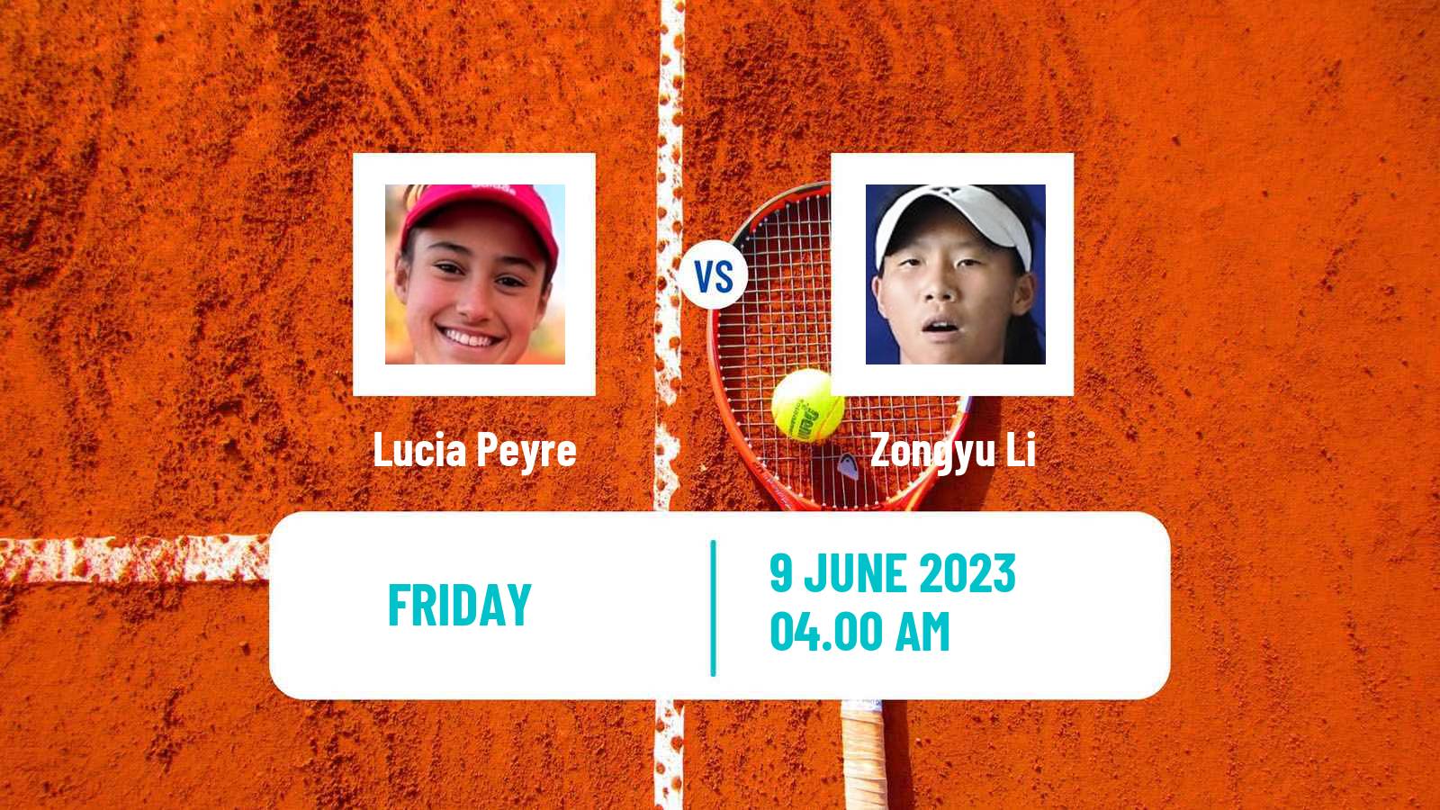 Tennis ITF W25 Madrid Women Lucia Peyre - Zongyu Li