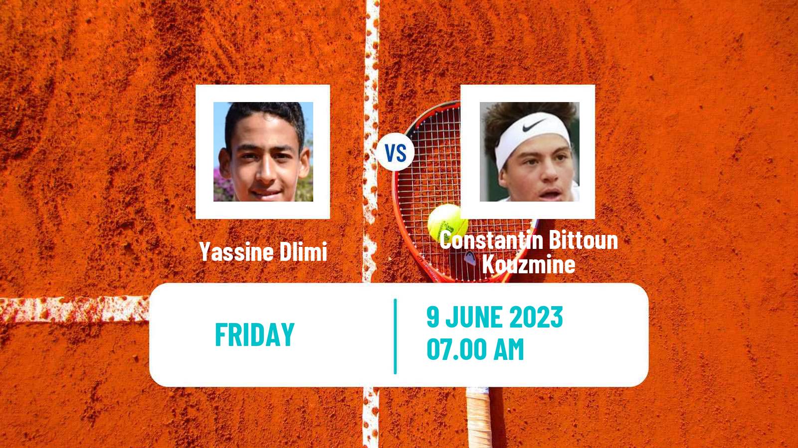 Tennis ITF M15 Tanger Men Yassine Dlimi - Constantin Bittoun Kouzmine