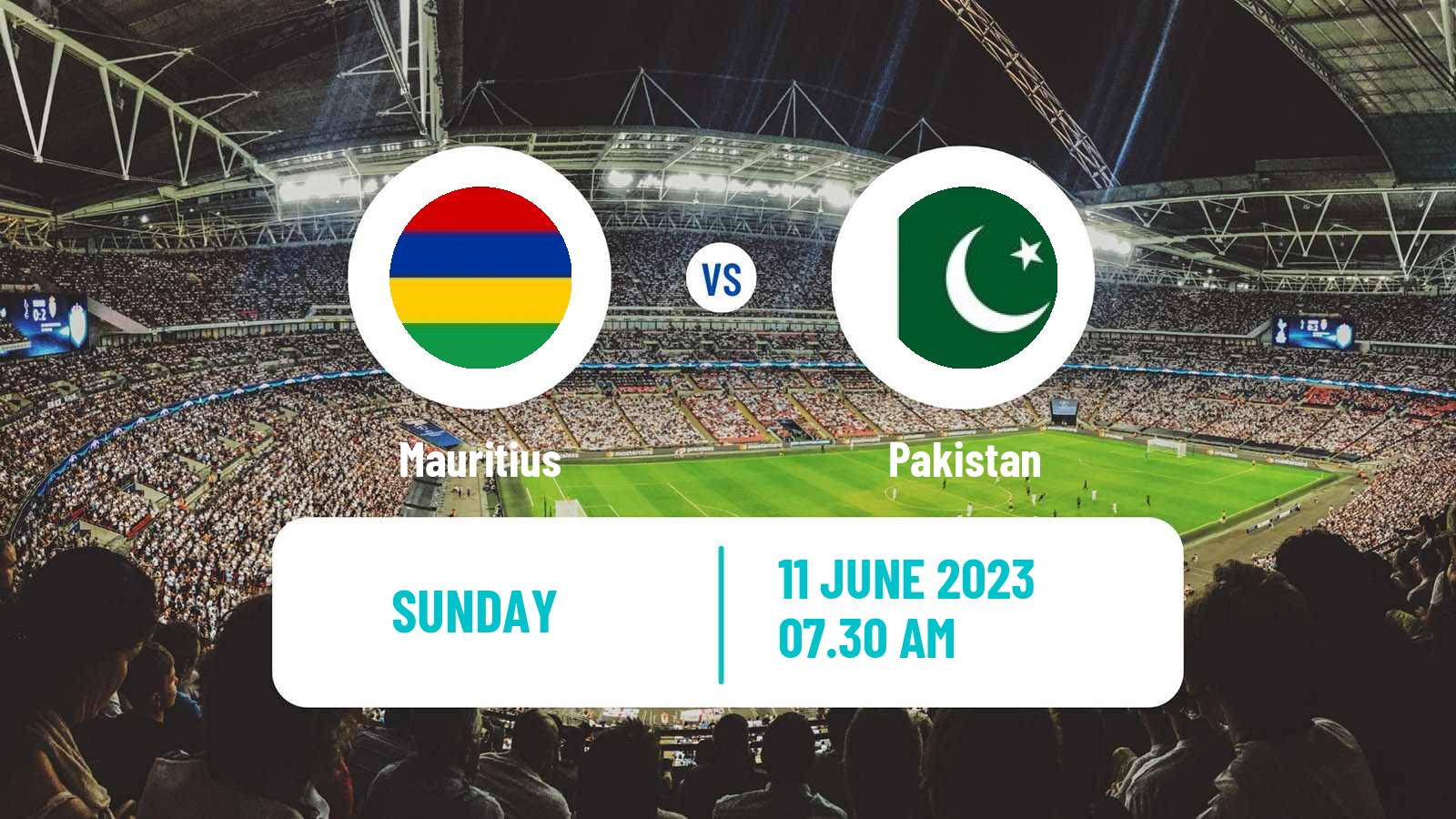 Soccer Friendly Mauritius - Pakistan