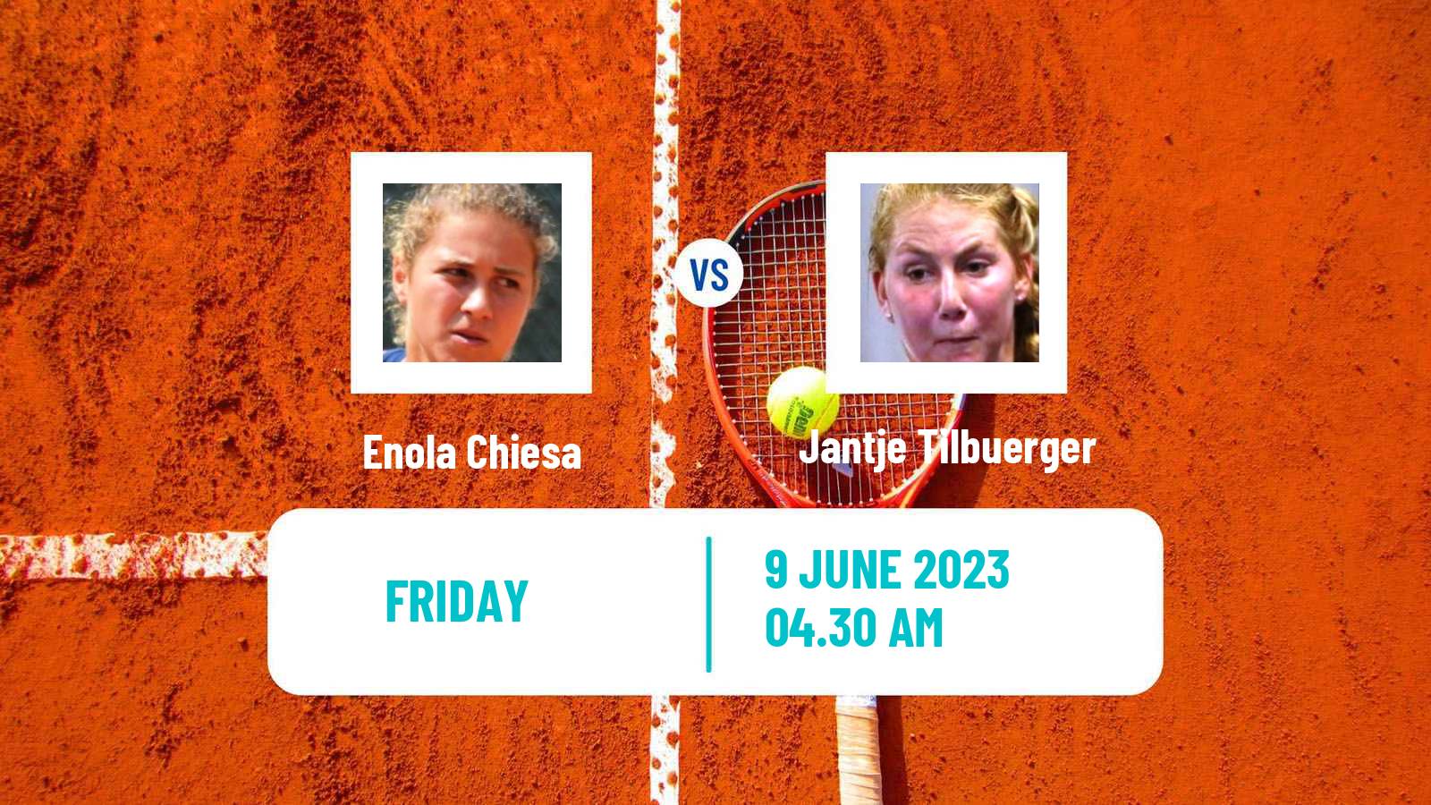 Tennis ITF W15 Kocevje Women Enola Chiesa - Jantje Tilbuerger