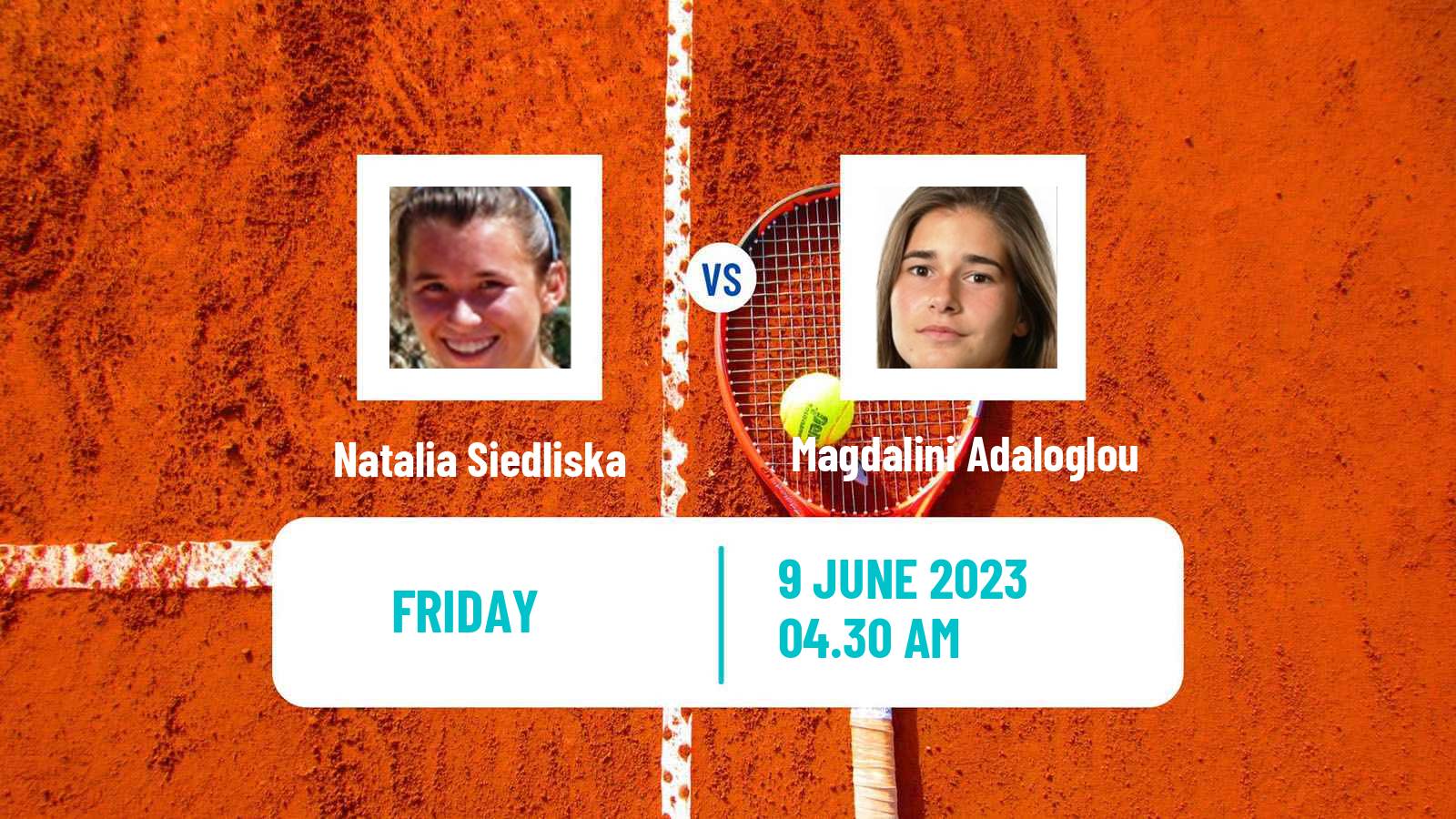 Tennis ITF W15 Monastir 18 Women Natalia Siedliska - Magdalini Adaloglou