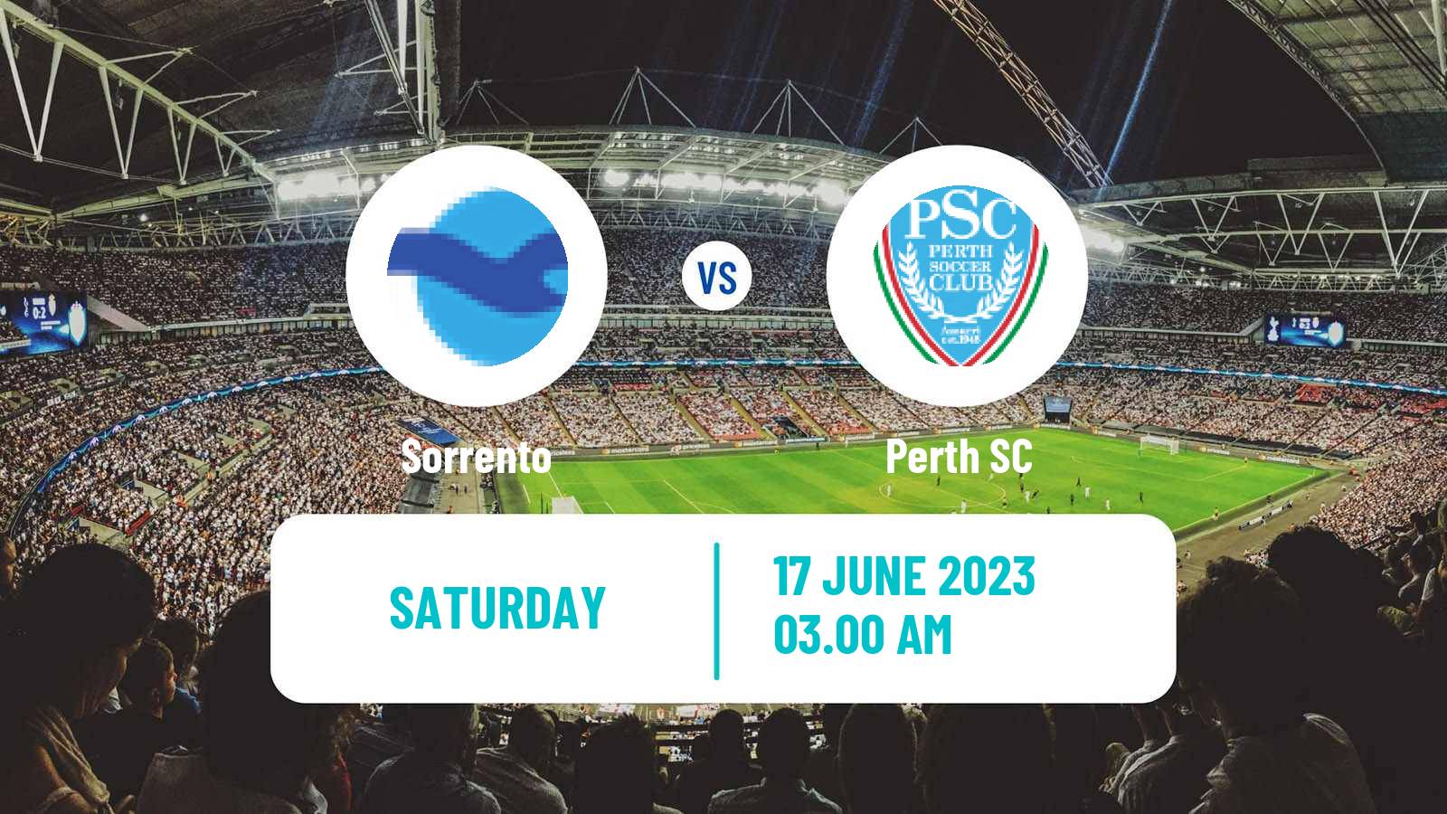 Soccer Australian NPL Western Australia Sorrento - Perth SC