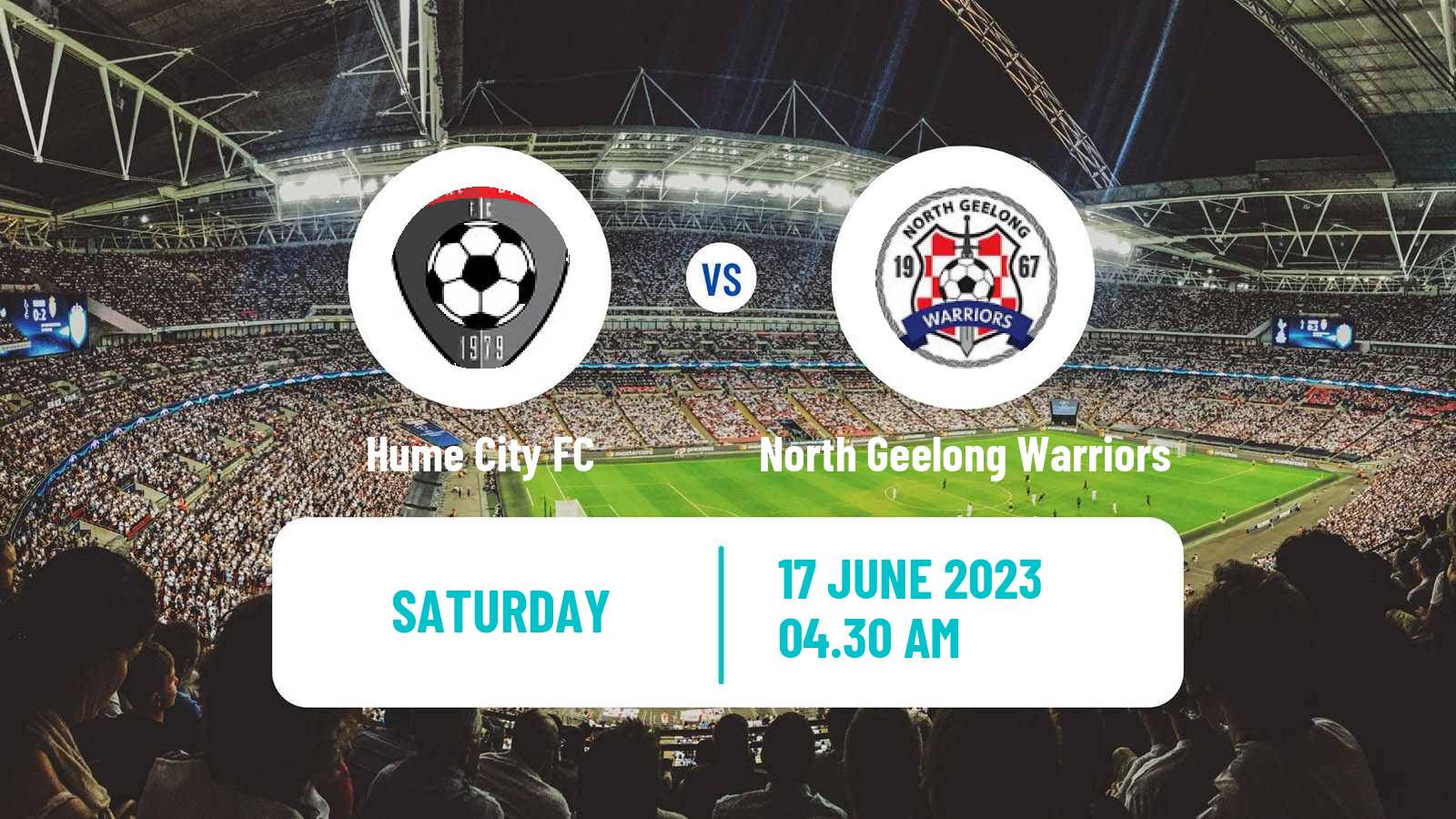 Soccer Australian NPL Victoria Hume City - North Geelong Warriors