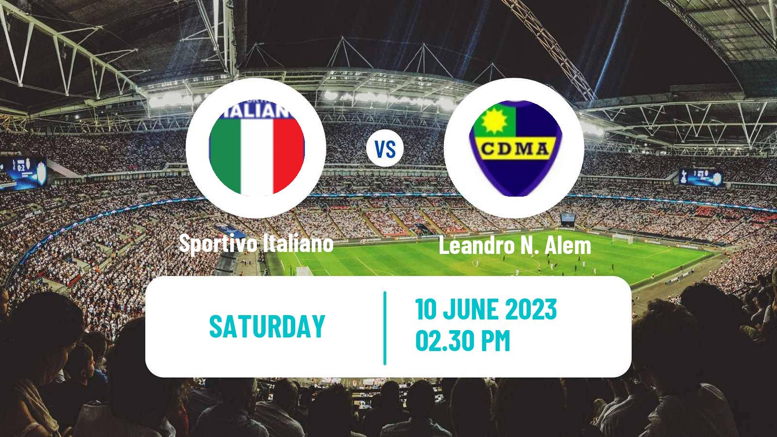 Soccer Argentinian Primera C Sportivo Italiano - Leandro N. Alem