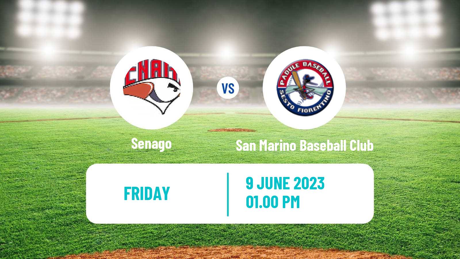 Baseball Italian Serie A1 Baseball Senago - San Marino Baseball Club