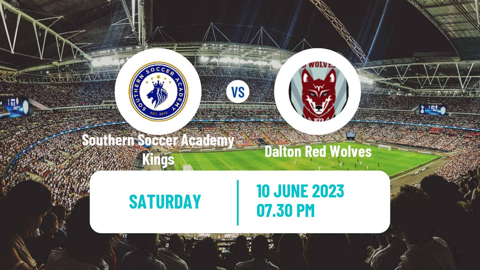 Soccer USL League Two Southern Soccer Academy Kings - Dalton Red Wolves