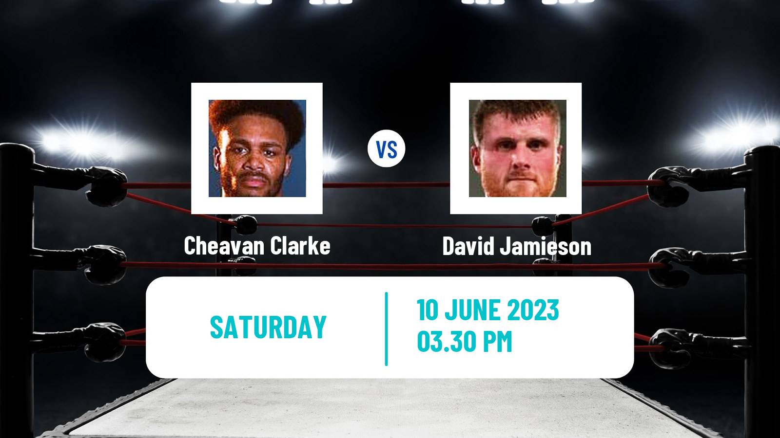 Boxing Cruiserweight Others Matches Men Cheavan Clarke - David Jamieson