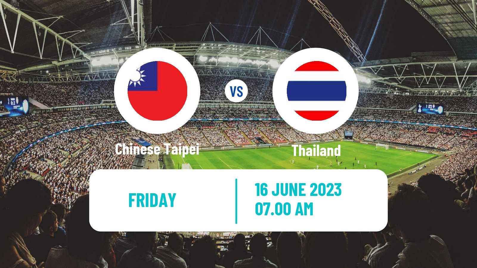 Soccer Friendly Chinese Taipei - Thailand