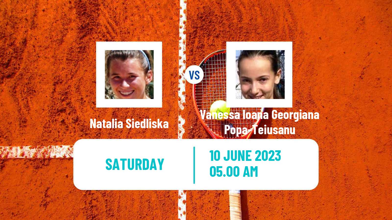 Tennis ITF W15 Monastir 18 Women Natalia Siedliska - Vanessa Ioana Georgiana Popa-Teiusanu