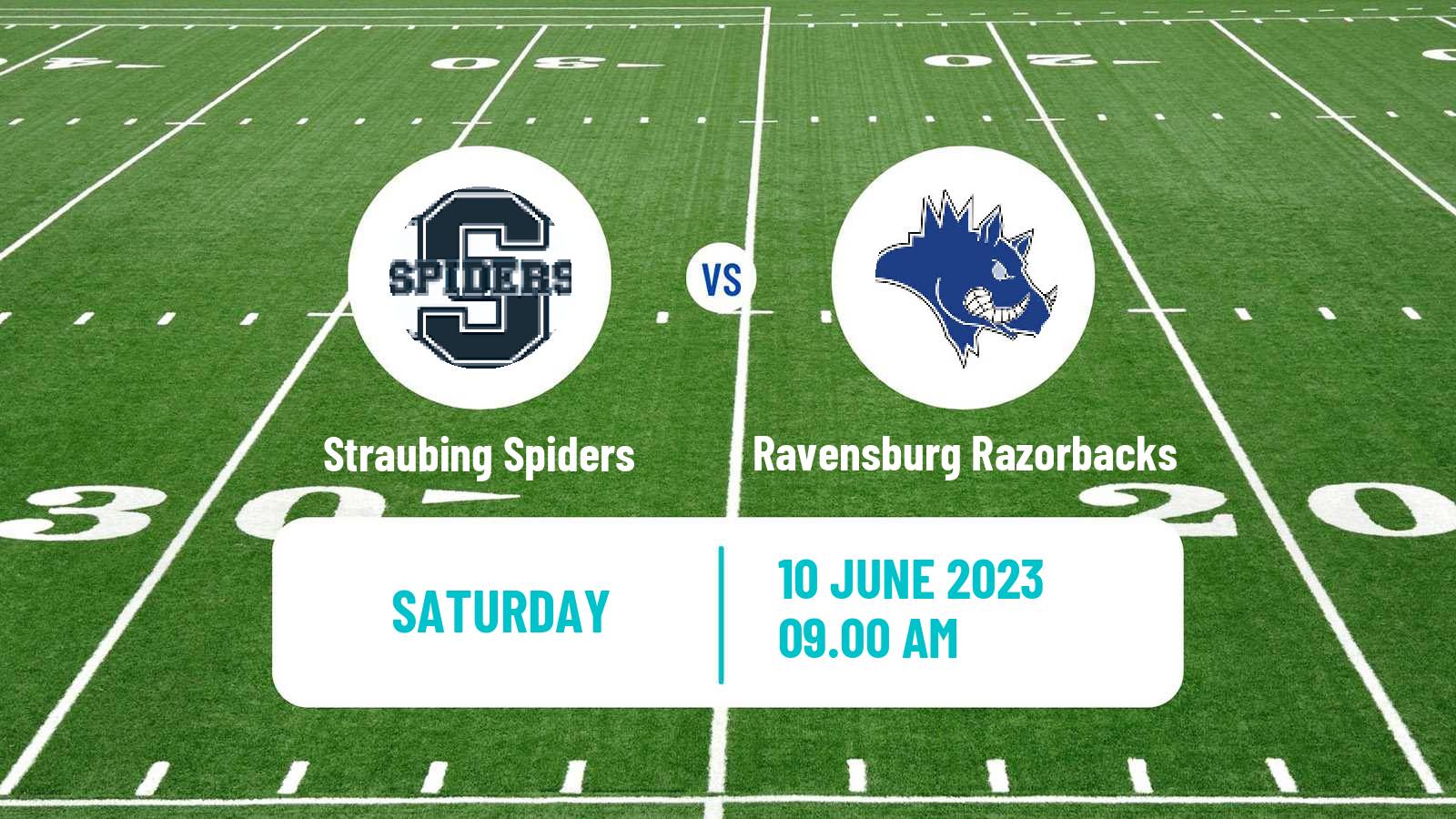 American football German GFL Straubing Spiders - Ravensburg Razorbacks