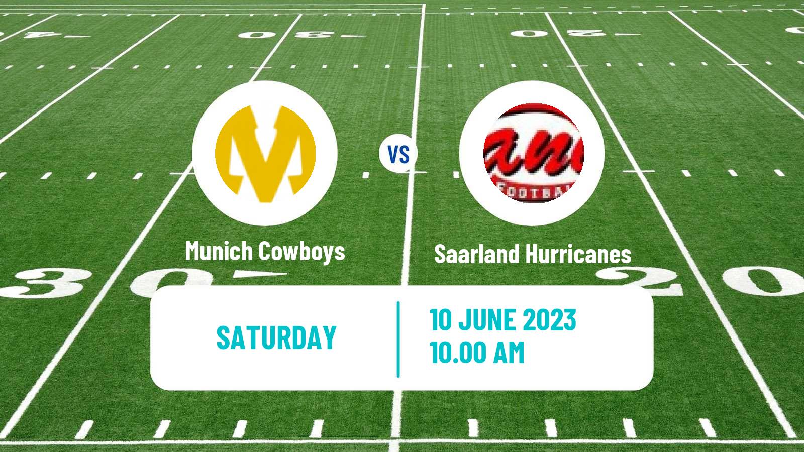 American football German GFL Munich Cowboys - Saarland Hurricanes