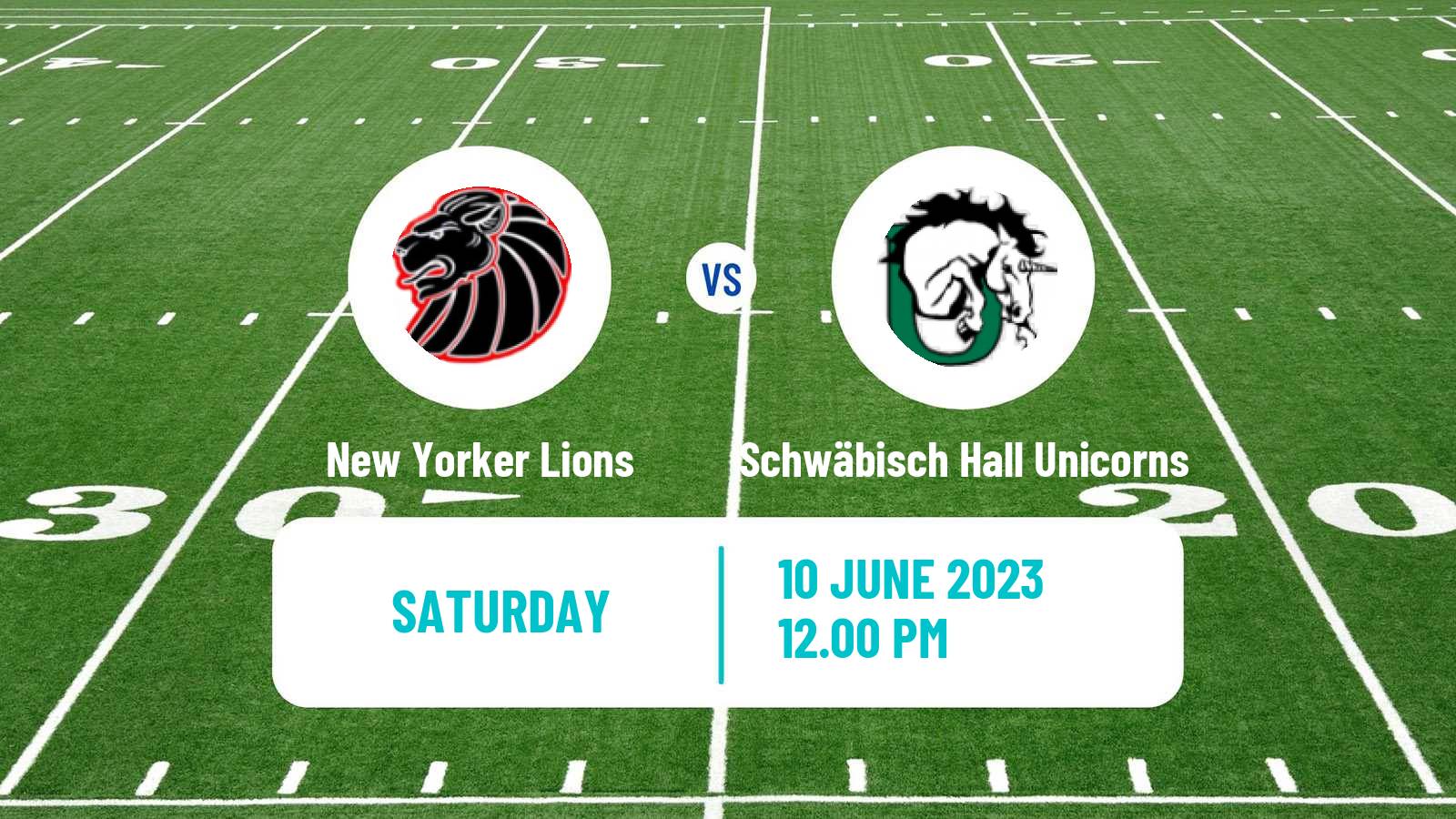 American football German GFL New Yorker Lions - Schwäbisch Hall Unicorns