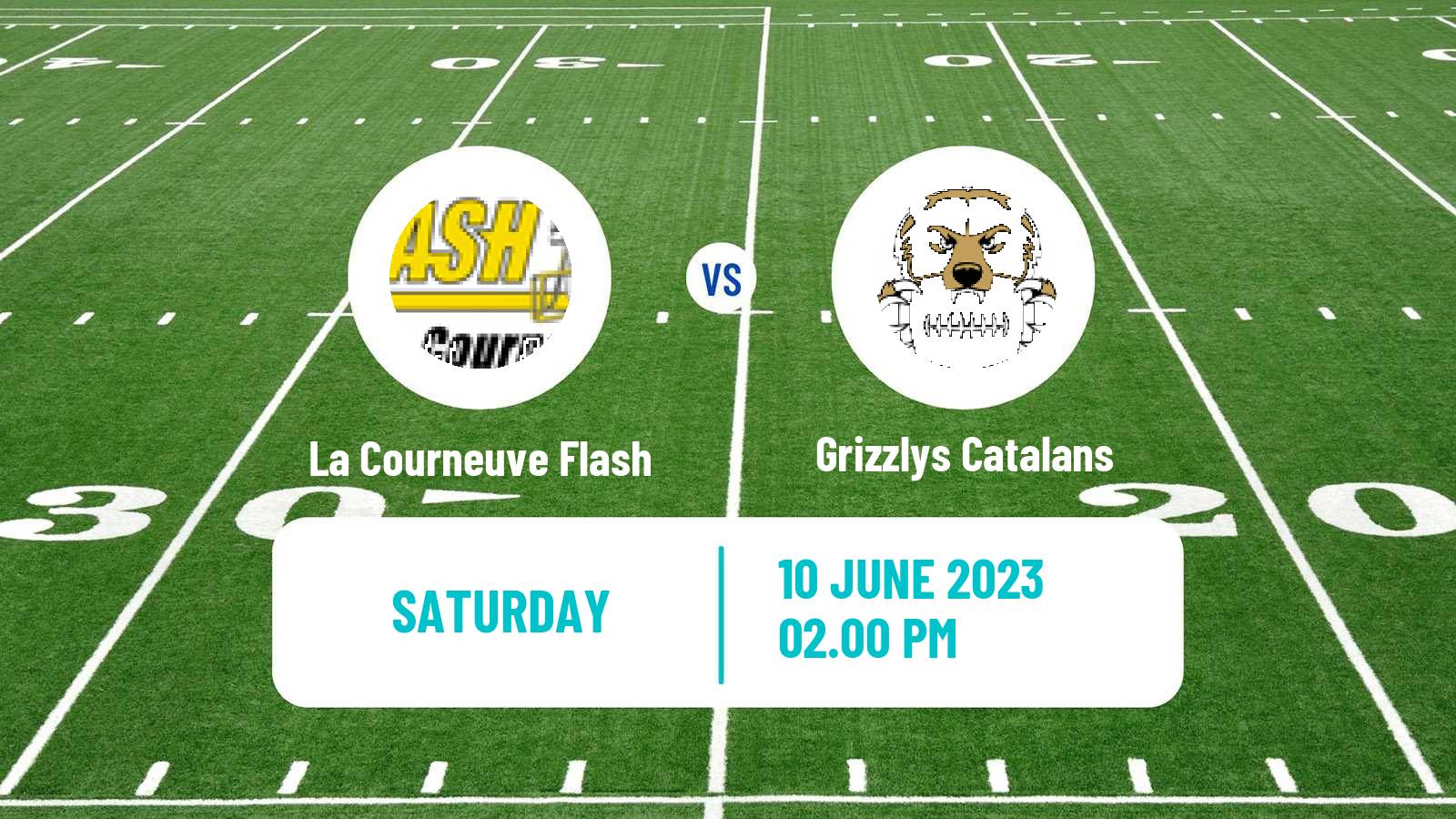 American football French Championnat Elite American Football La Courneuve Flash - Grizzlys Catalans