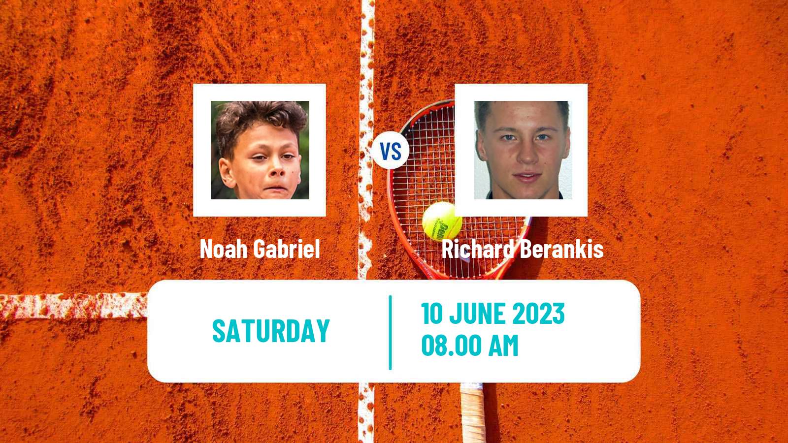 Tennis ATP Hertogenbosch Noah Gabriel - Richard Berankis