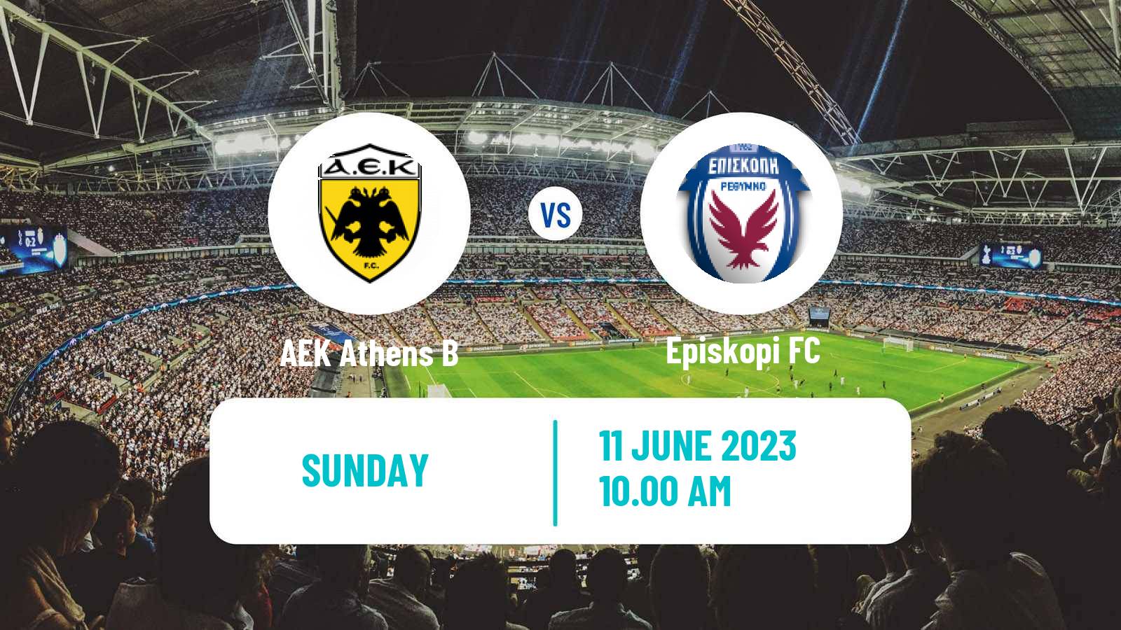 Soccer Greek Super League 2 AEK B - Episkopi