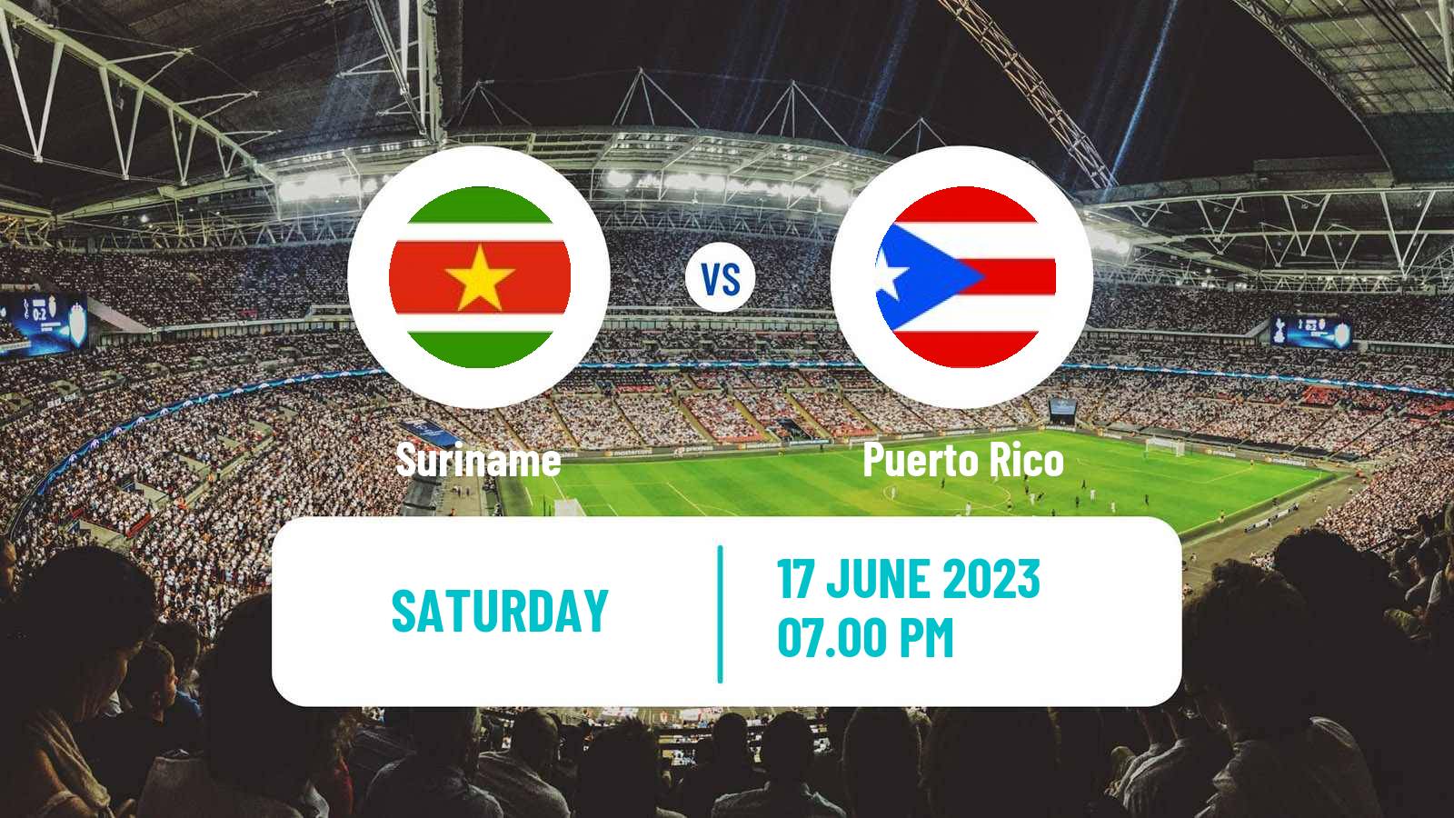 Soccer Gold Cup Suriname - Puerto Rico