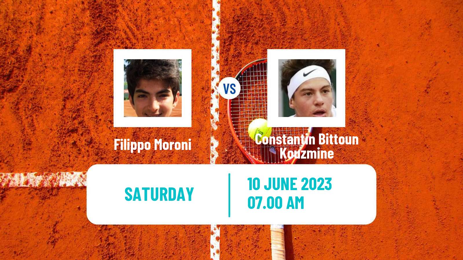 Tennis ITF M15 Tanger Men Filippo Moroni - Constantin Bittoun Kouzmine