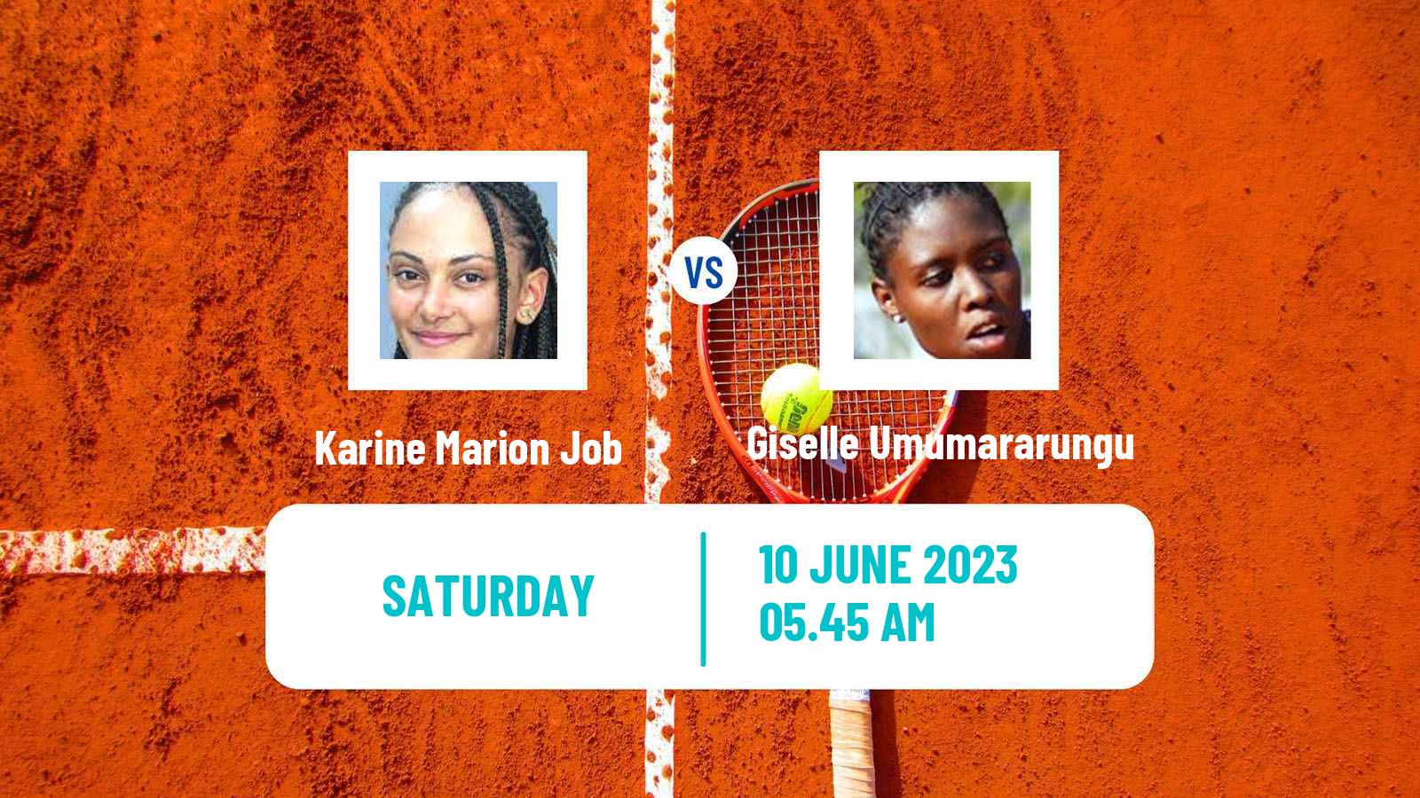 Tennis WTA Billie Jean King Cup Group IV Karine Marion Job - Giselle Umumararungu