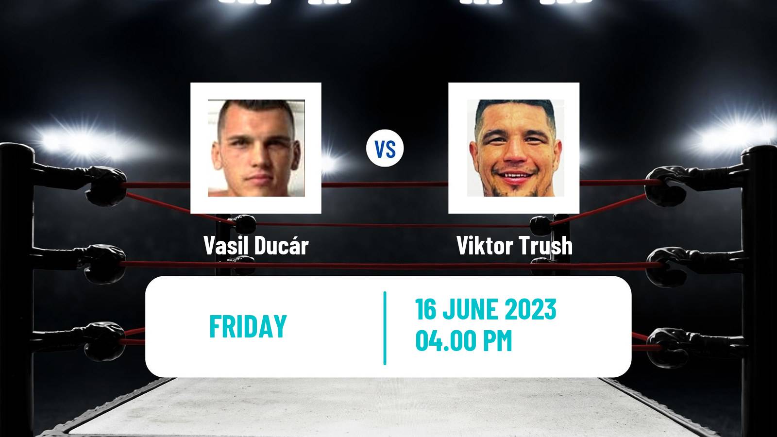 Boxing Cruiserweight WBC Cisbb Title Men Vasil Ducár - Viktor Trush