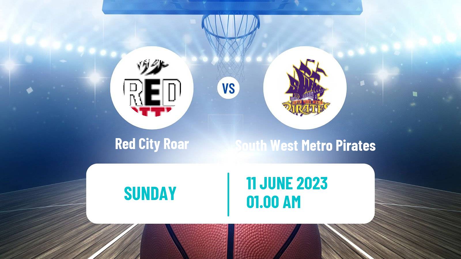 Basketball Australian NBL1 North Red City Roar - South West Metro Pirates