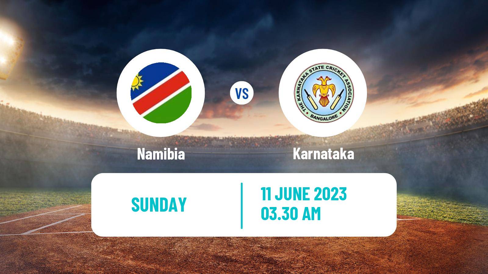 Cricket One Day International Namibia - Karnataka