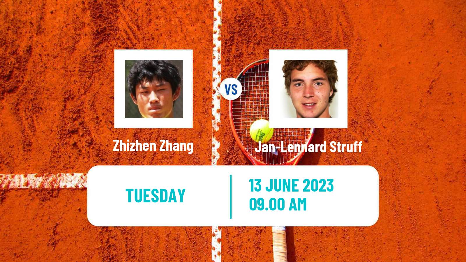 Tennis ATP Stuttgart Zhizhen Zhang - Jan-Lennard Struff