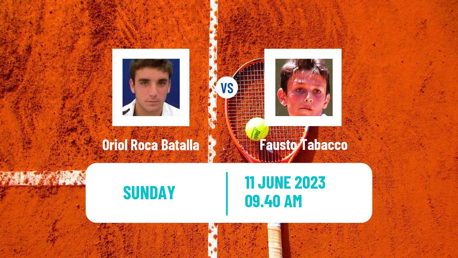 Tennis Perugia Challenger Men Oriol Roca Batalla - Fausto Tabacco
