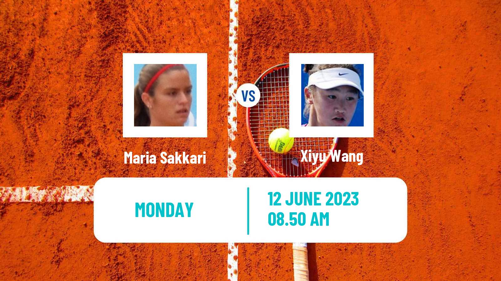 Tennis WTA Nottingham Maria Sakkari - Xiyu Wang