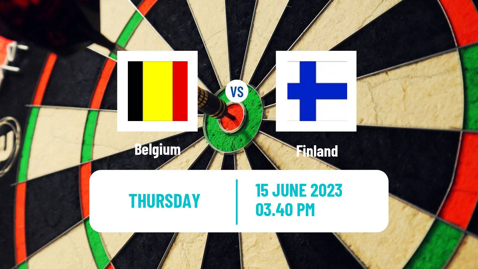 Darts World Cup Teams Belgium - Finland