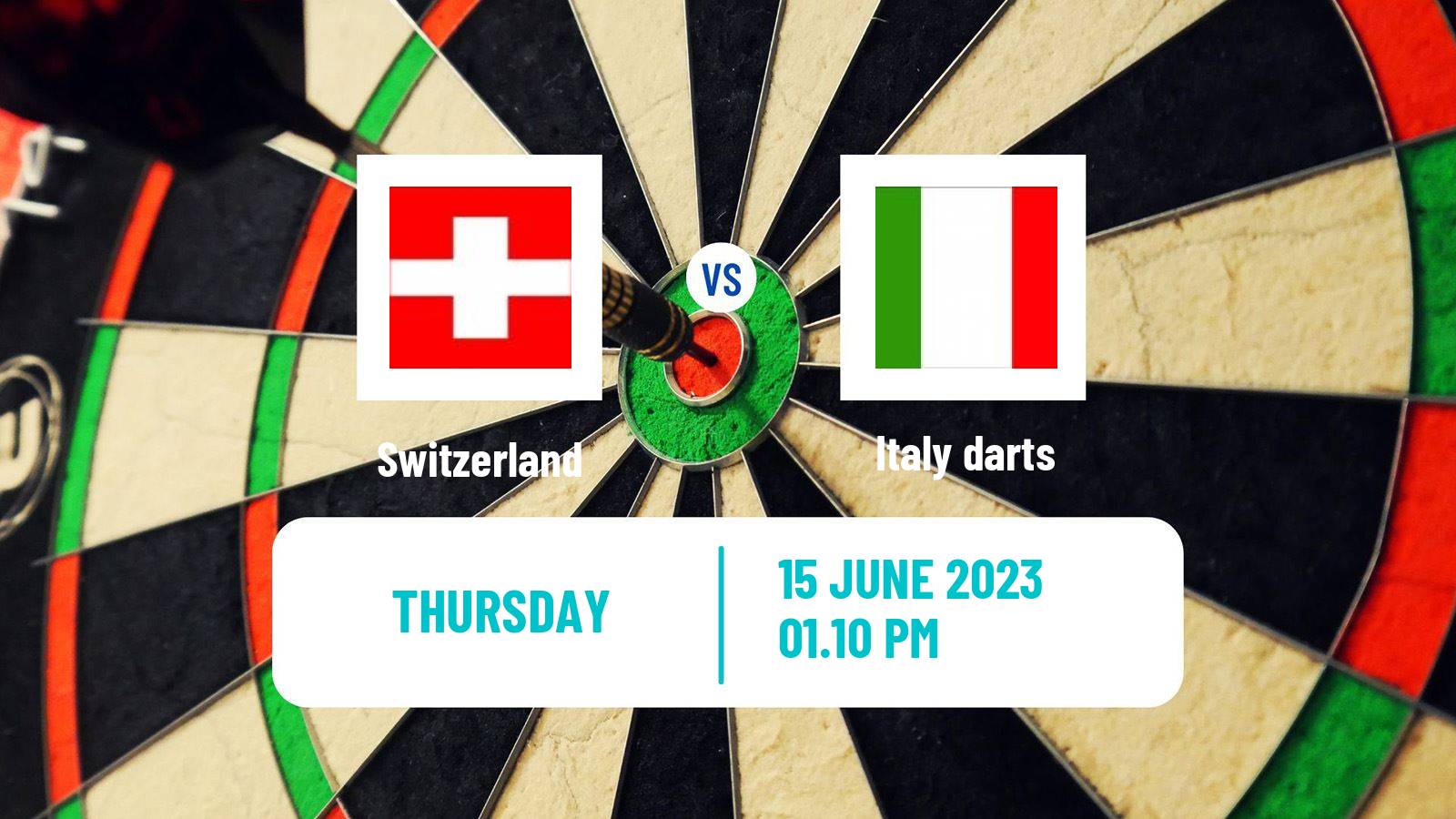 Darts World Cup Teams Switzerland - Italy