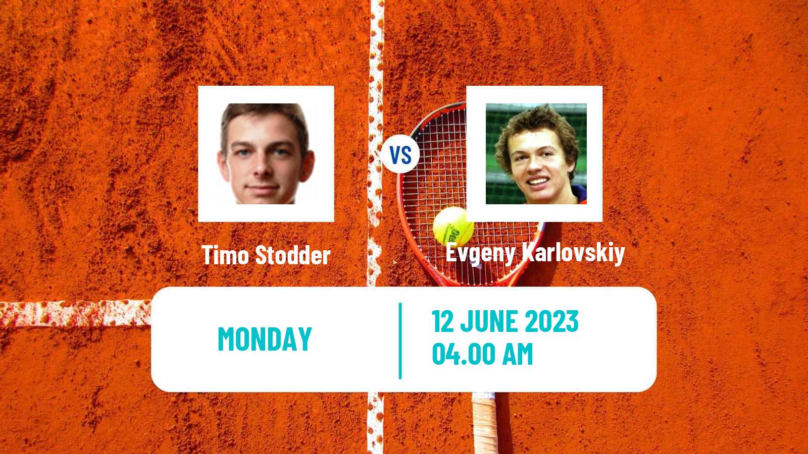 Tennis Bratislava Challenger Men Timo Stodder - Evgeny Karlovskiy
