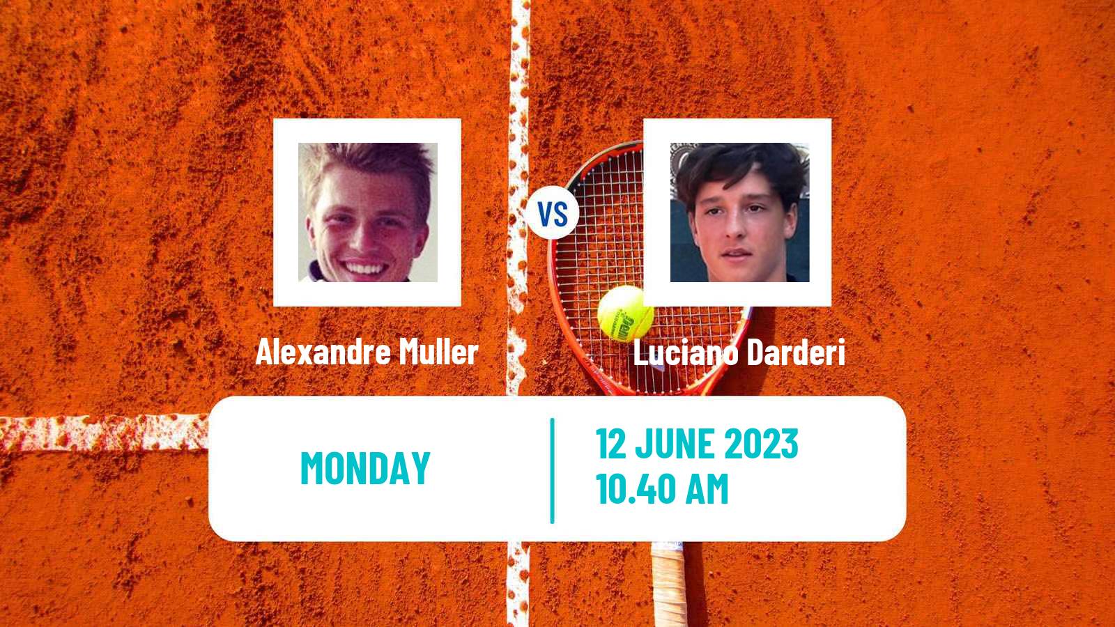 Tennis Perugia Challenger Men Alexandre Muller - Luciano Darderi