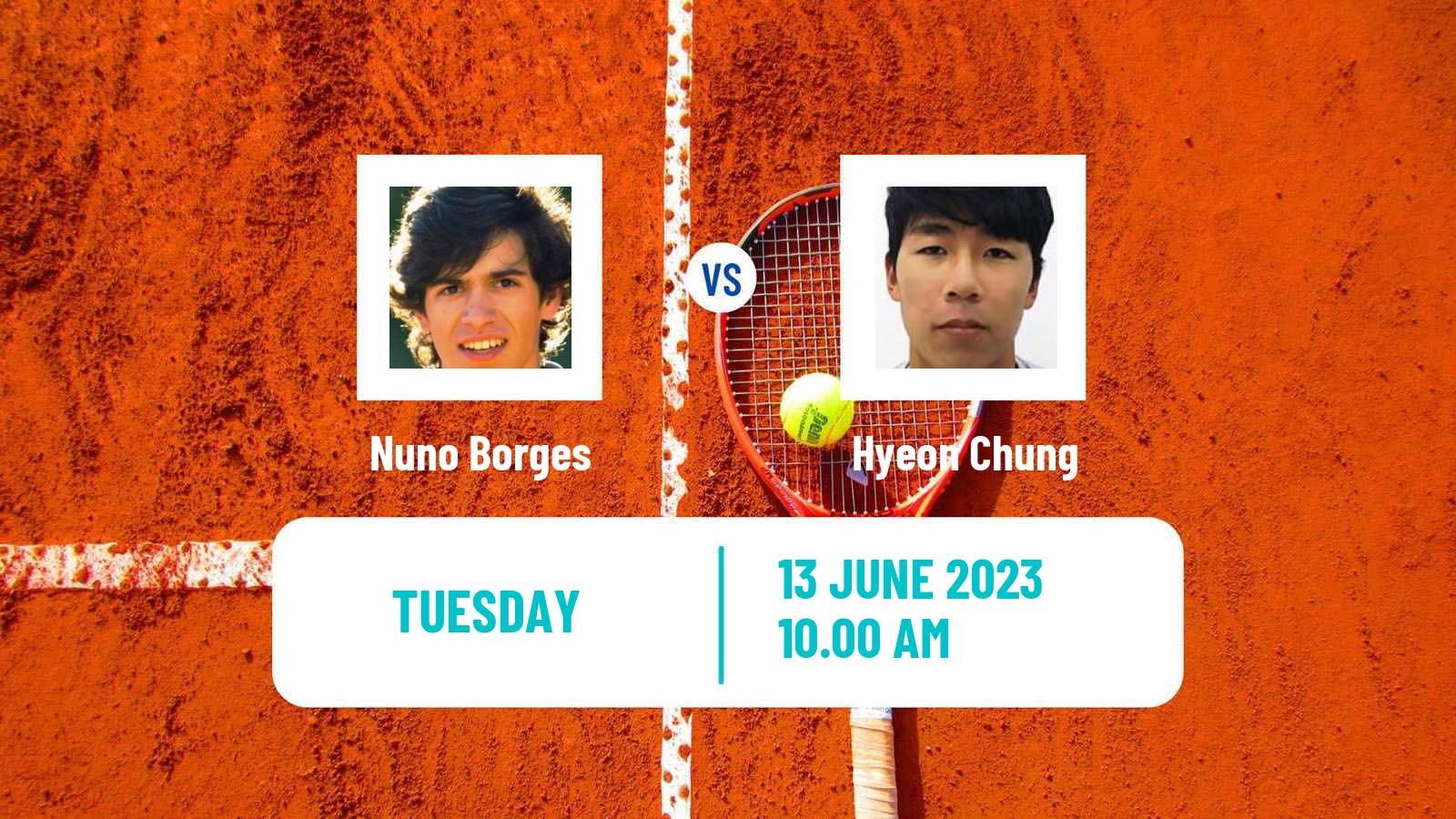 Tennis Nottingham Challenger Men Nuno Borges - Hyeon Chung