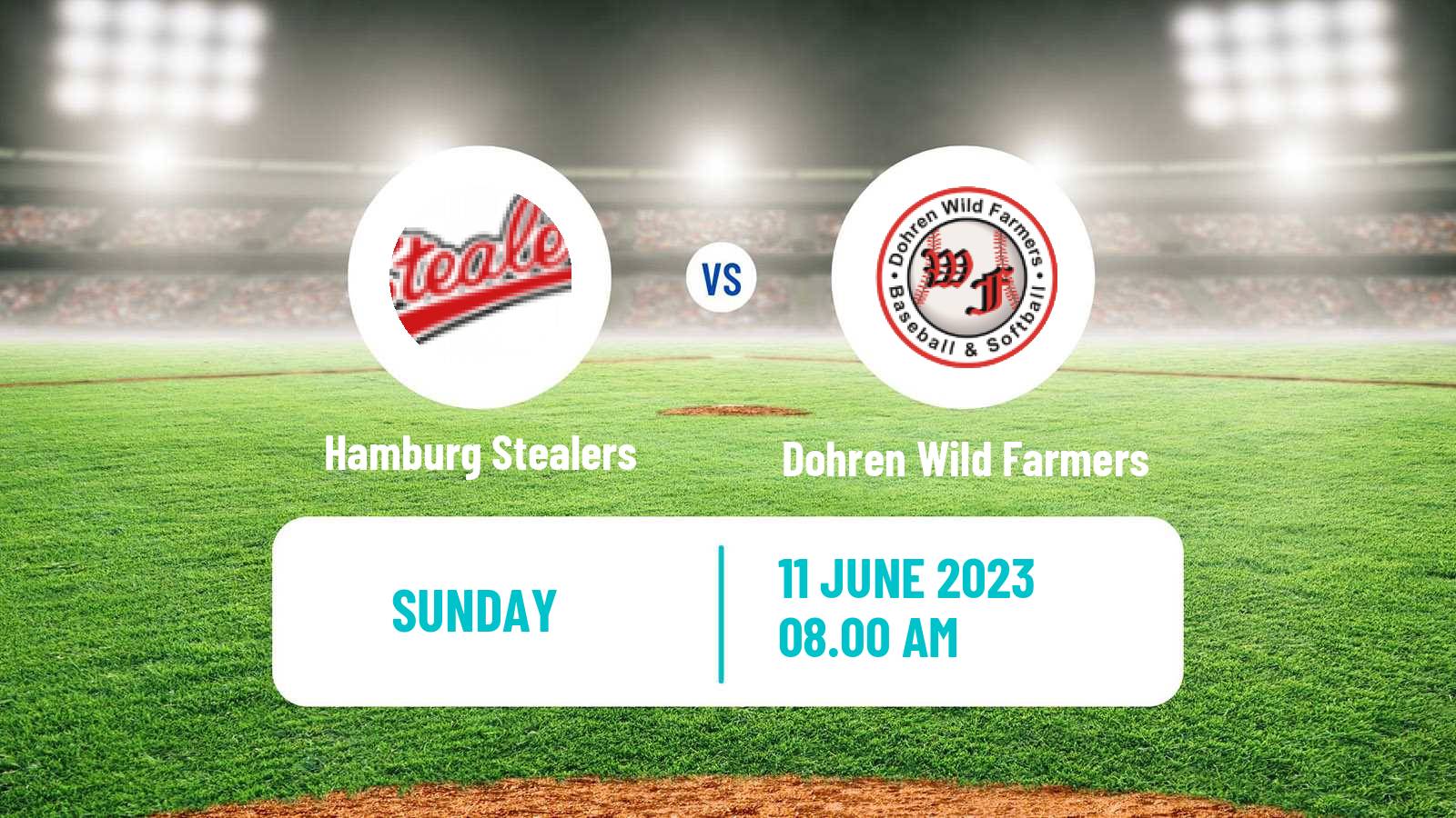 Baseball German Bundesliga North Baseball Hamburg Stealers - Dohren Wild Farmers
