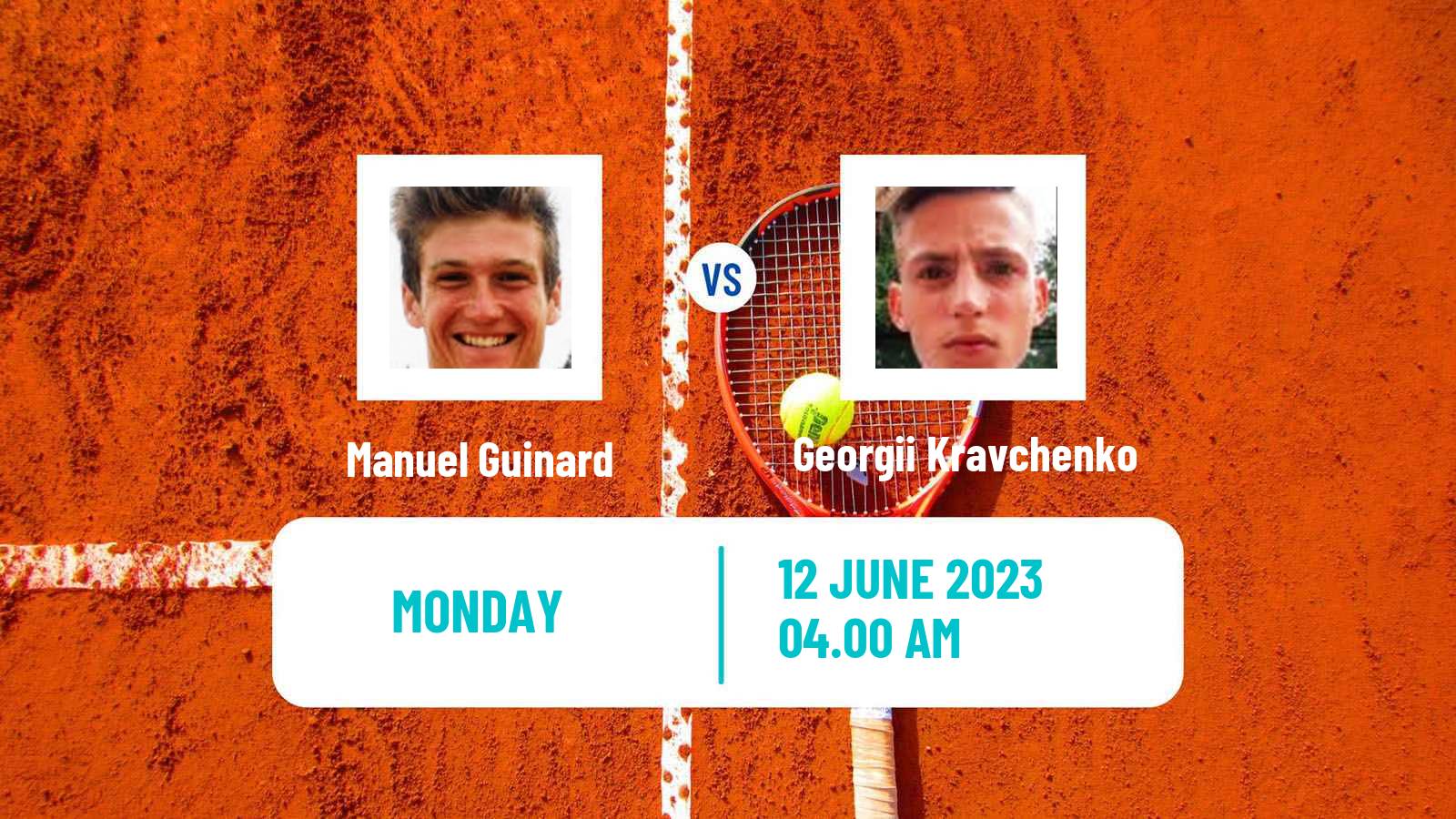 Tennis Lyon Challenger Men Manuel Guinard - Georgii Kravchenko
