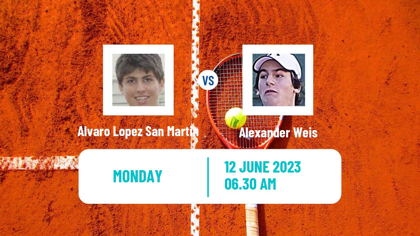 Tennis Perugia Challenger Men Alvaro Lopez San Martin - Alexander Weis