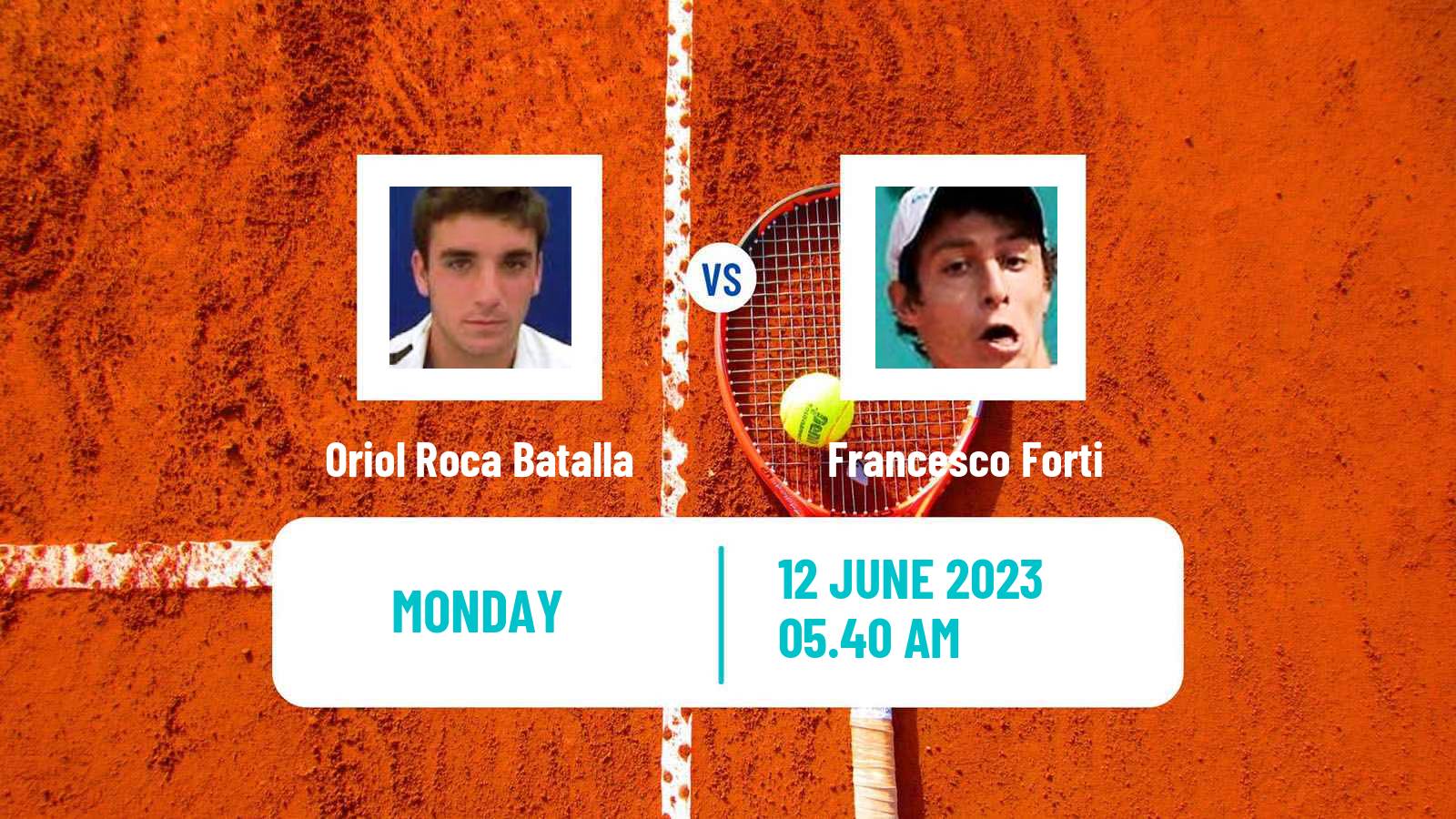 Tennis Perugia Challenger Men Oriol Roca Batalla - Francesco Forti