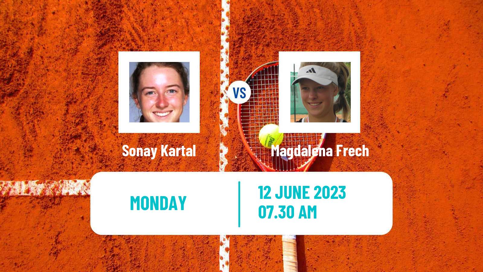 Tennis WTA Nottingham Sonay Kartal - Magdalena Frech