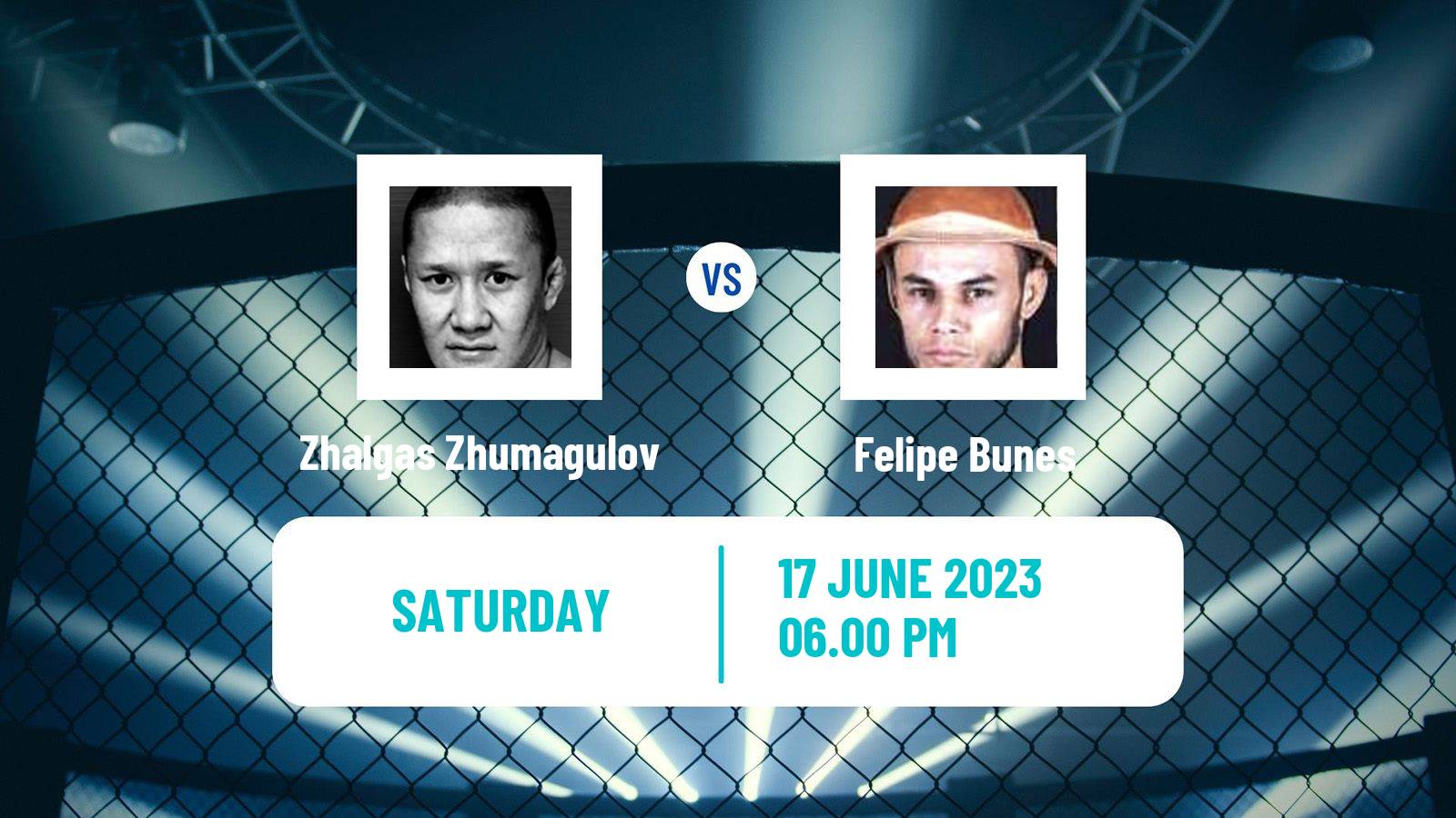 MMA Flyweight UFC Men Zhalgas Zhumagulov - Felipe Bunes