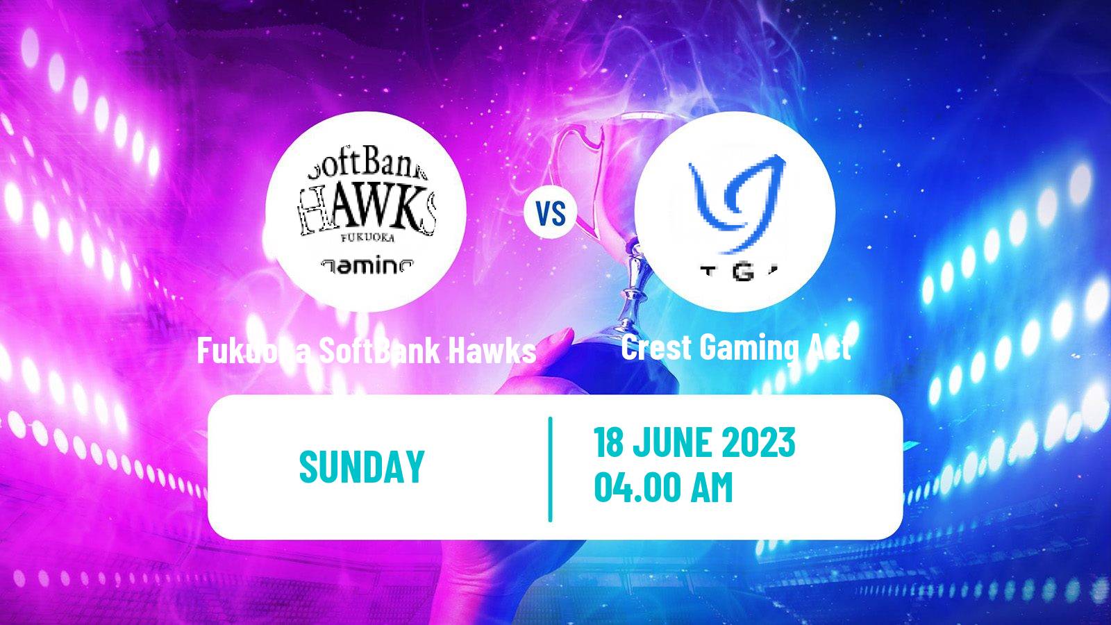 Esports League Of Legends Ljl Fukuoka SoftBank Hawks - Crest Gaming Act