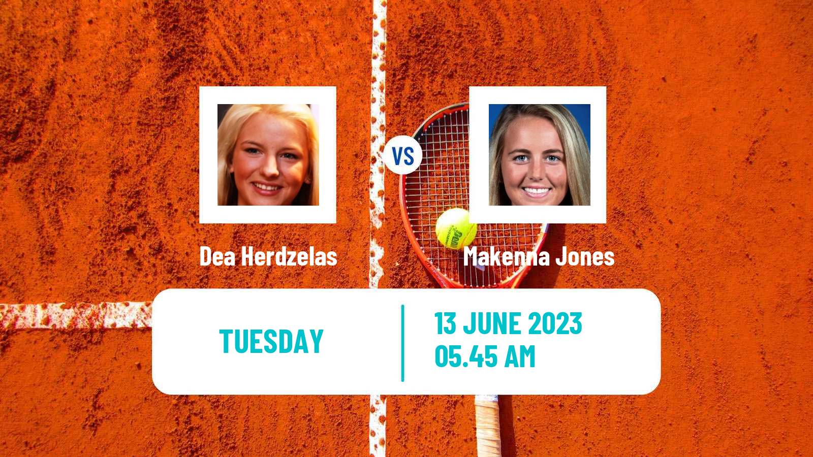 Tennis ITF W60 Madrid Women Dea Herdzelas - Makenna Jones