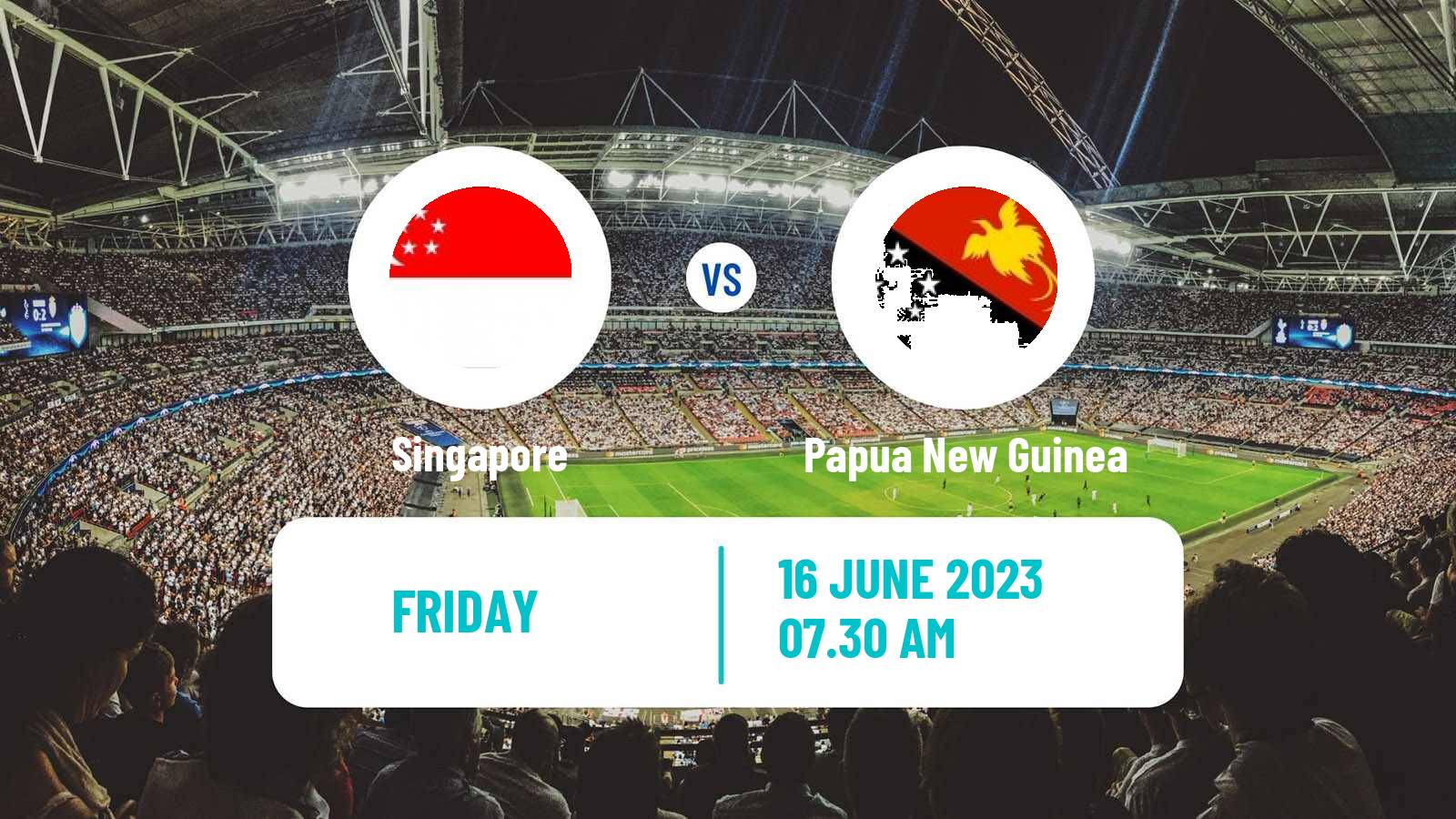 Soccer Friendly Singapore - Papua New Guinea