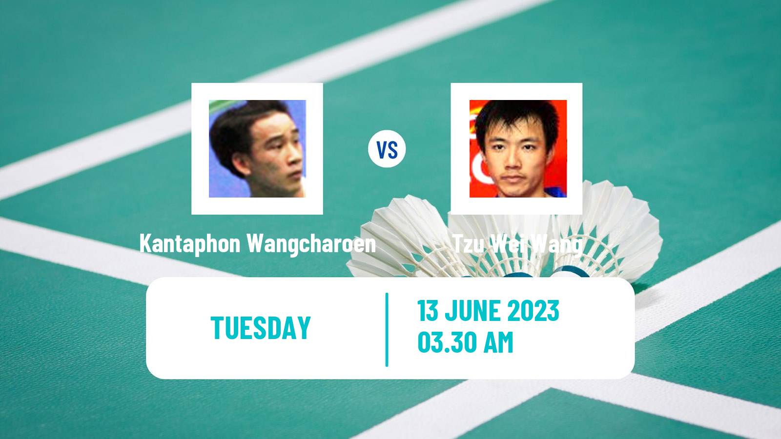 Badminton BWF World Tour Indonesia Open Men Kantaphon Wangcharoen - Tzu Wei Wang